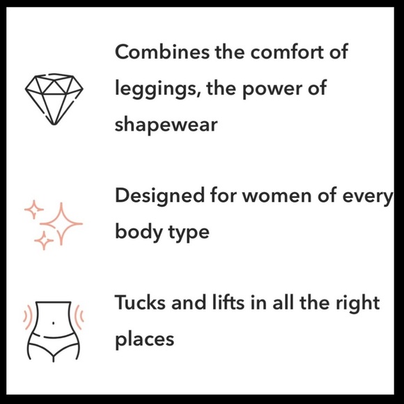 Shapermint Essentials Black High Waisted Shaping Leggings Size M NEW - Picture 2 of 8